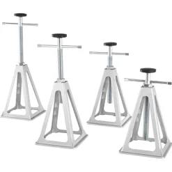 VEVOR RV Stabilizer Jacks, 4 Pack Aluminum RV Leveling Jacks, RV Stack Jacks for RV Travel Trailer Camper, Single Screw Jack Support up to 6000 Lbs, Adjustable from 11 inch to 17 inch