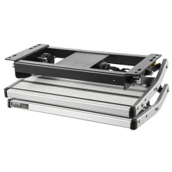 VEVOR RV Steps, 2-Step, 440 lbs Load Capacity, Electric Retractable RV Stairs, Telescopic Folding Aluminum Alloy Camper Steps, Steel Frame Non-Slip Entry Stair for Camper Van Motorhome Travel Trailer