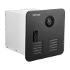 VEVOR RV Tankless Water Heater, Instant Shower with 15 x 15 inches Black Door and Remote Controller, 55000BTU Optimized Comfort Performance Hot Water, Ideal for RVers' Family Everyday Use