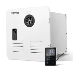 VEVOR RV Tankless Water Heater, Instant Shower with 15 x 15 inches White Door and Remote Controller, 65000BTU Optimized Comfort Performance Hot Water, Ideal for RVers' Family Everyday Use