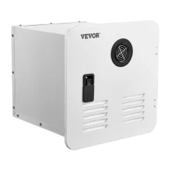 VEVOR RV Tankless Water Heater, Instant Shower with 15 x 15 inches White Door and Remote Controller, 42000BTU Optimized Comfort Performance  Propane Hot Water Heater, for RVers' Family Use, White