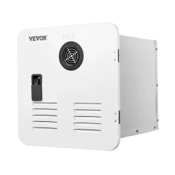VEVOR RV Tankless Water Heater, Instant Shower with 15 x 15 inches White Door and Remote Controller, 55000BTU Optimized Comfort Performance Hot Water, Ideal for RVers' Family Everyday Use