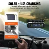 VEVOR RV Tire Pressure Monitoring System, 7.3-87 PSI Trailer TPMS, Universal Wireless Car Alarm System, Waterproof TPMS Sensors Set with Solar Charge, 4 Sensors, 5 Alarm Modes, and Real-time Display