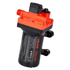 VEVOR RV Water Pump, 12V DC 6 GPM (22.7 L/min), 4-Chamber Self-Priming Diaphragm Water Pump with Automatic Pressure Switch, 70 PSI Max Pressure, On Demand for RV, Caravan, Marine, Yacht, Car Washing