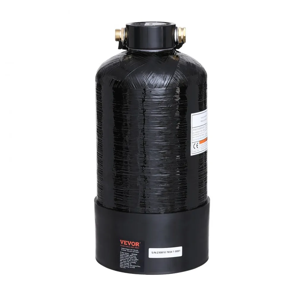 VEVOR RV Water Softener, 16,000 Grain Portable Water Softener, with 3/4" Brass Fittings and 42" Hose, Soften Hard Water Filter System for RVs, Trailers, Boats, Mobile Car Washing, Pressure Washing
