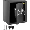 VEVOR Safe Box, 1.7 CU.FT Fingerprint Safe Box for Money with 2 Keys & Digital Keypad, Q235 Steel Safe Box for Storing Cash, Jewelry, Pistols, Documents, Watches in Home & Office & Hotel