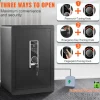 VEVOR Safe, 2.2 Cubic Feet Home Safe, Steel Security Safe with Fingerprint, Digital Keypad and 2 Keys, Cabinet Safe with Large Fire-proof Bag, Protect Cash, Gold, Jewelry, Documents, 15.8x13x23.6 inch