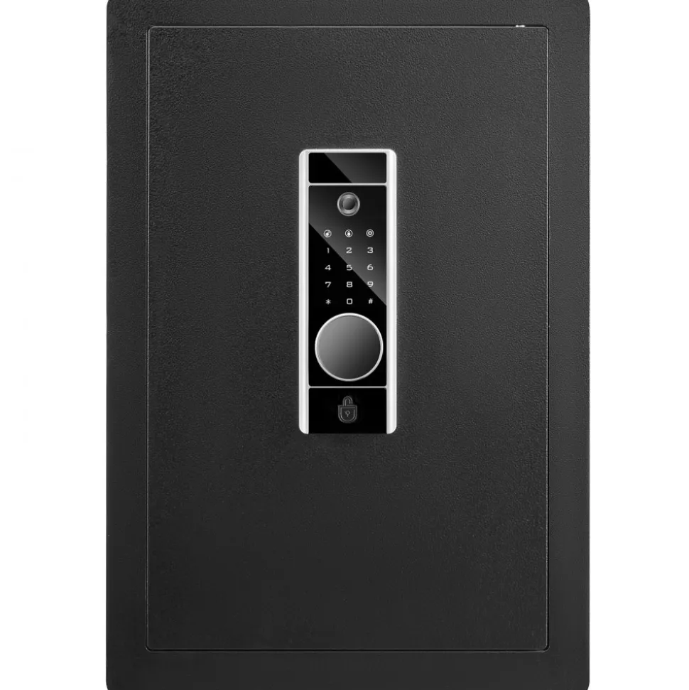 VEVOR Safe, 2.2 Cubic Feet Home Safe, Steel Security Safe with Fingerprint, Digital Keypad and 2 Keys, Cabinet Safe with Large Fire-proof Bag, Protect Cash, Gold, Jewelry, Documents, 15.8x13x23.6 inch