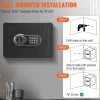 VEVOR Safe, 0.5 Cubic Feet Home Safe, Steel Security Safe with Digital Keypad and 2 Keys, Wall-Mounted Cabinet Safe Protect Cash, Gold, Jewelry, Documents for Home, Hotel, 13.8 x 9.8 x 9.8 inches