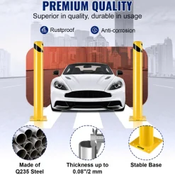 VEVOR Safety Bollard Safety Barrier Bollard 4-1/2
