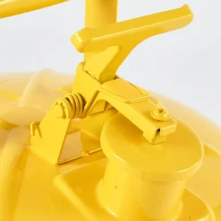 VEVOR Safety Can, 5 Gallon Type I Yellow Safety Can for Diesel with Stainless Steel Flame Arrester, Self-Closing Lid, and PE Funnel, Carbon Steel Flammable Storage Container with Ergonomic Handle