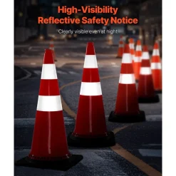 VEVOR Safety Cones, 8 x 30