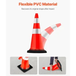 VEVOR Safety Cones, 8 x 30