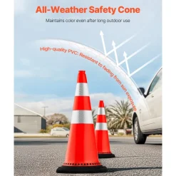VEVOR Safety Cones, 8 x 30
