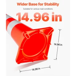 VEVOR Safety Cones, 6 x 36