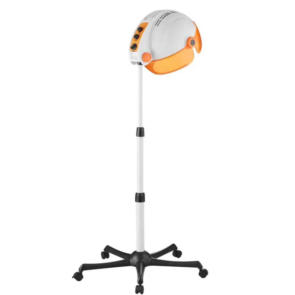 VEVOR Salon-Grade Hair Dryer, 1875W Powerful Stand Dryer, Adjustable Timer & 3 Heat/Speed Options, Mobile Base with Wheels for Salon & Home Use