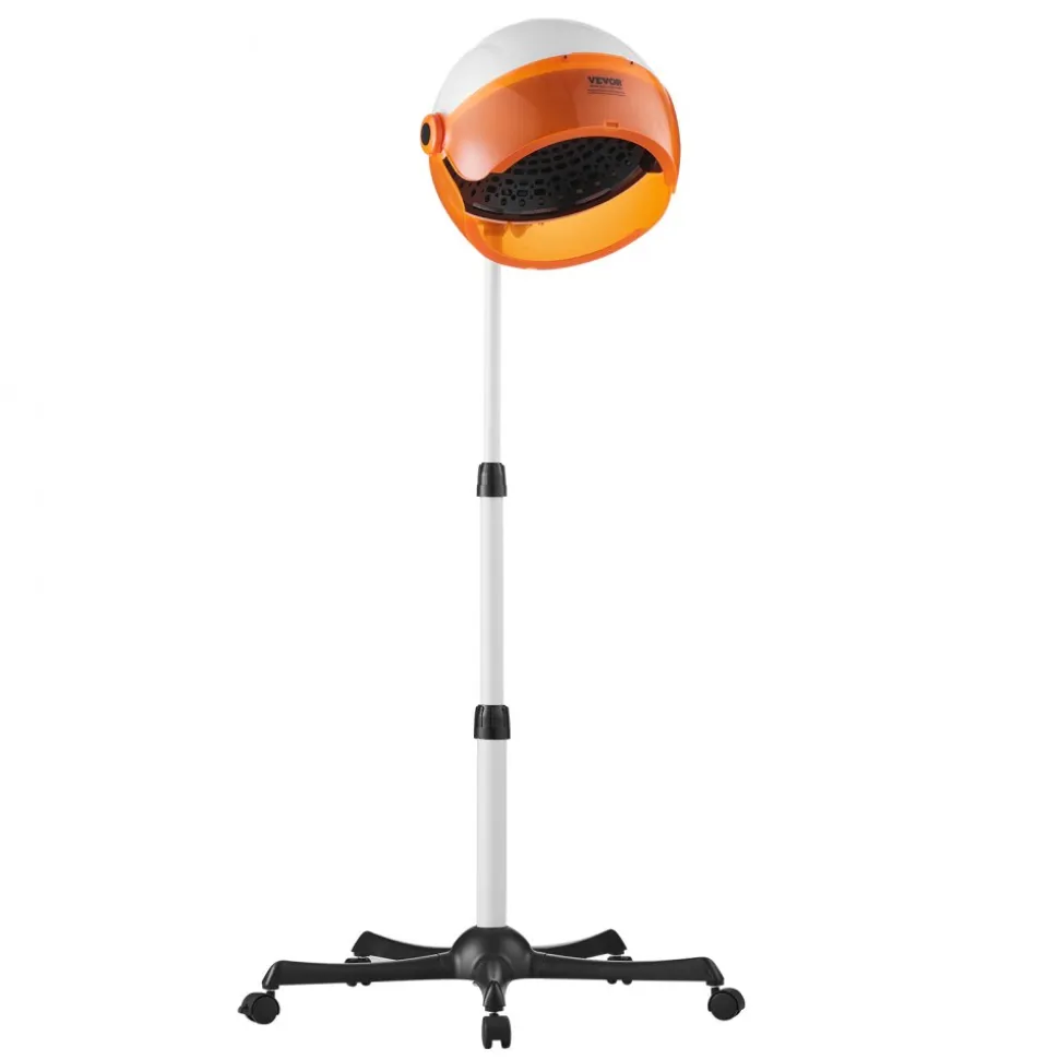 VEVOR Salon-Grade Hair Dryer, 1875W Powerful Stand Dryer, Adjustable Timer & 3 Heat/Speed Options, Mobile Base with Wheels for Salon & Home Use