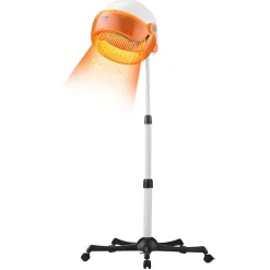 VEVOR Salon-Grade Hair Dryer, 1875W Powerful Stand Dryer, Adjustable Timer & 3 Heat/Speed Options, Mobile Base with Wheels for Salon & Home Use