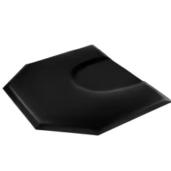 VEVOR Salon Mat for Hair Stylist, 4 x 5 FT Hexagon Salon Chair Mat Anti Fatigue, 1-inch Thickened Barber Shop Floor Mat with Round Cut Out, Easy-to-Clean PVC Surface & Anti-Trip Beveled Edges