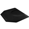 VEVOR Salon Mat for Hair Stylist, 3 x 4 FT Semi-circle Salon Chair Mat, 1-inch Thickened Anti Fatigue Barber Shop Floor Mat with Round Cut Out, Easy-to-Clean PVC Surface & Anti-Trip Beveled Edges