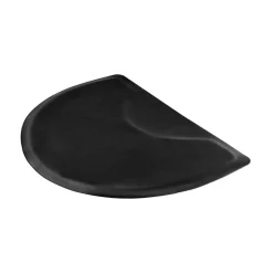 VEVOR Salon Mat for Hair Stylist, 3 x 4 FT Semi-circle Salon Chair Mat, 1/2-inch Thickened Anti Fatigue Barber Shop Floor Mat with Round Cut Out, Easy-to-Clean PVC Surface & Anti-Trip Beveled Edges
