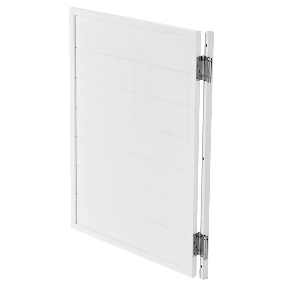 VEVOR Saloon Doors, 32"W x 42" H Single Swinging Cafe Interior Doors, Square Design Premium Pine Wood, with Hinges & Hardware Kit, Easy to Install, for Hallway Kitchen Bar Pub Entrance, White