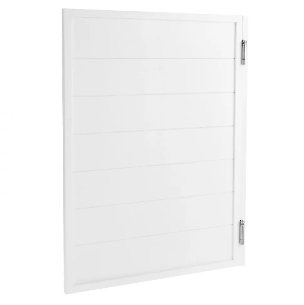 VEVOR Saloon Doors, 32"W x 42" H Single Swinging Cafe Interior Doors, Square Design Premium Pine Wood, with Hinges & Hardware Kit, Easy to Install, for Hallway Kitchen Bar Pub Entrance, White