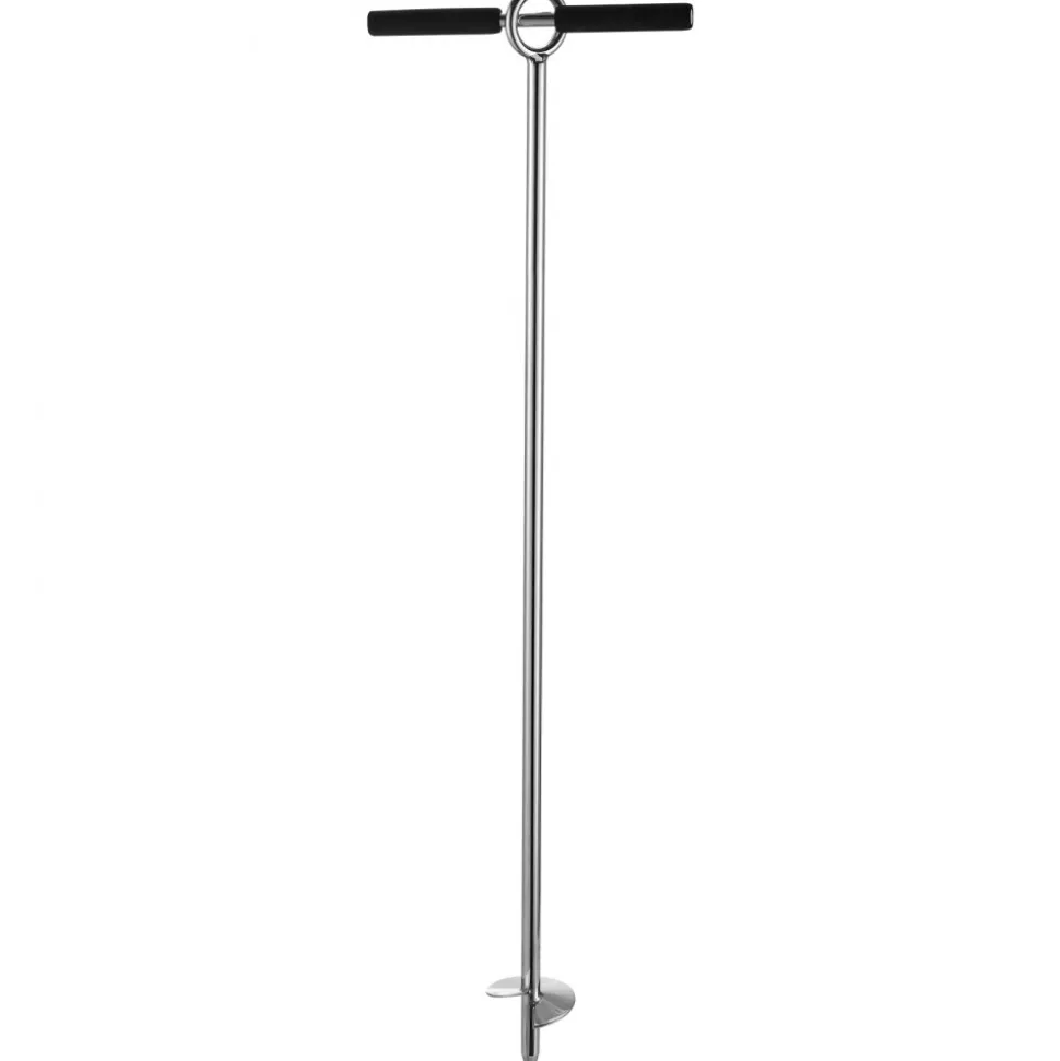 VEVOR Sand Anchor, 36 in Stainless Steel Beach Anchor, Screw in Sand Boat Anchors with Spiral Blade, Shallow Water Boat Auger Anchors, for Securing Jet Ski PWC Pontoon Kayak on Beaches and Sandbars