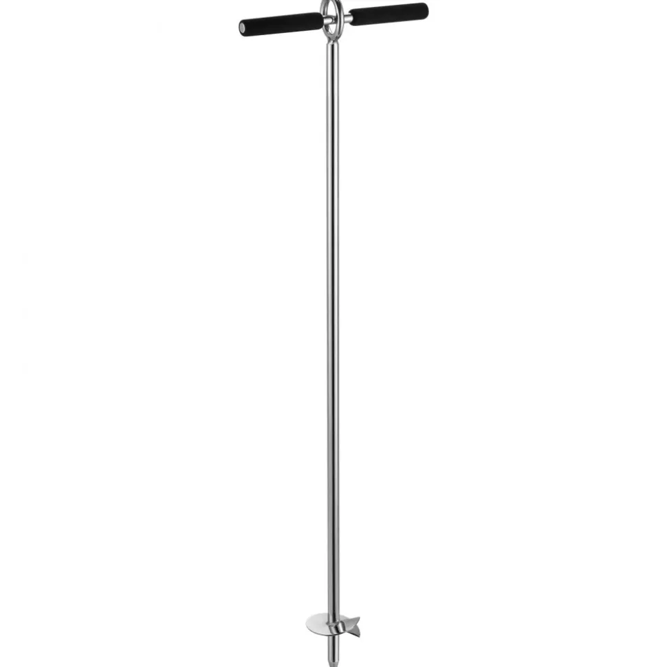 VEVOR Sand Anchor, 36 in Stainless Steel Beach Anchor, Screw in Sand Boat Anchors with Spiral Blade, Shallow Water Boat Auger Anchors, for Securing Jet Ski PWC Pontoon Kayak on Beaches and Sandbars