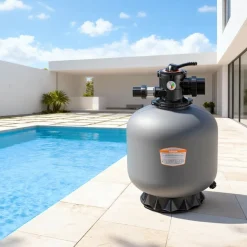 VEVOR Sand Filter, 24-Inch, 65 GPM Above Inground Swimming Pool Sand Filter System, with 7-Way Multi-Port Valve, Backwash, Rinse, Recirculate, Waste, Winter, Closed Modes, for Above In Ground Pools