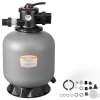 VEVOR Sand Filter, 18-Inch, 40 GPM Above Inground Swimming Pool Sand Filter System, with 7-Way Multi-Port Valve, Backwash, Rinse, Recirculate, Waste, Winter, Closed Modes, for Above In Ground Pools