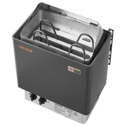 VEVOR Sauna Heater, 2KW AC 120V Electric Sauna Stove, Dry Steam Bath Saunas Stove with Pre-Drilled Bracket, Fit 52.9 to 88.2 CU.FT Saunas Rooms, Steam Bath Stoves for Home, Commercial, Leisure Venues