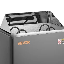 VEVOR Sauna Heater, 2KW AC 120V Electric Sauna Stove, Dry Steam Bath Saunas Stove with Pre-Drilled Bracket, Fit 52.9 to 88.2 CU.FT Saunas Rooms, Steam Bath Stoves for Home, Commercial, Leisure Venues