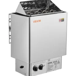 VEVOR Sauna Heater, 6KW 240V Electric Sauna Stove, Dry Steam Bath Saunas Stove with Pre-Drilled Bracket, Fit 176.5 to 317.8 CU.FT Saunas Rooms, Steam Bath Stoves for Home, Commercial, Leisure Venues