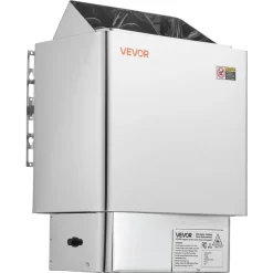VEVOR Sauna Heater, 9KW 220V Electric Sauna Stove, Steam Bath Sauna Heater with External Digital Controller, 3h Timer and Adjustable Temp for Max. 317-459 Cubic Feet, Home Hotel Spa Shower Use