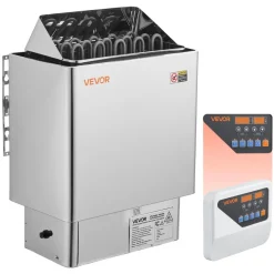 VEVOR Sauna Heater, 9KW 220V Electric Sauna Stove, Steam Bath Sauna Heater with External Digital Controller, 3h Timer and Adjustable Temp for Max. 317-459 Cubic Feet, Home Hotel Spa Shower Use