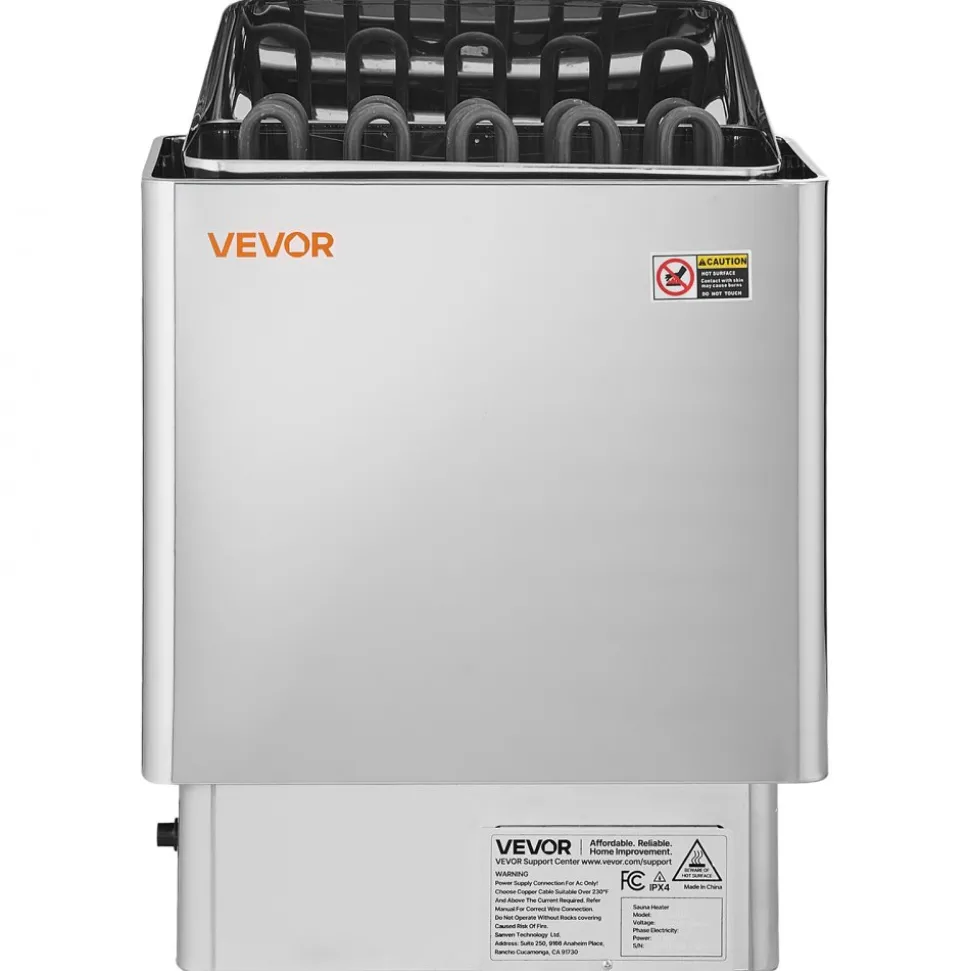 VEVOR Sauna Heater, 9KW 220V Electric Sauna Stove, Steam Bath Sauna Heater with External Digital Controller, 3h Timer and Adjustable Temp for Max. 317-459 Cubic Feet, Home Hotel Spa Shower Use