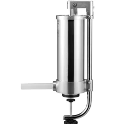 VEVOR Sausage Stuffer, 5LBS/3L Capacity, 304 Stainless Steel Vertical Sausage Stuffer, Sausage Filling Machine with 3 Stuffing Tubes, Suction Base and Manual Crank for Household or Commercial Use