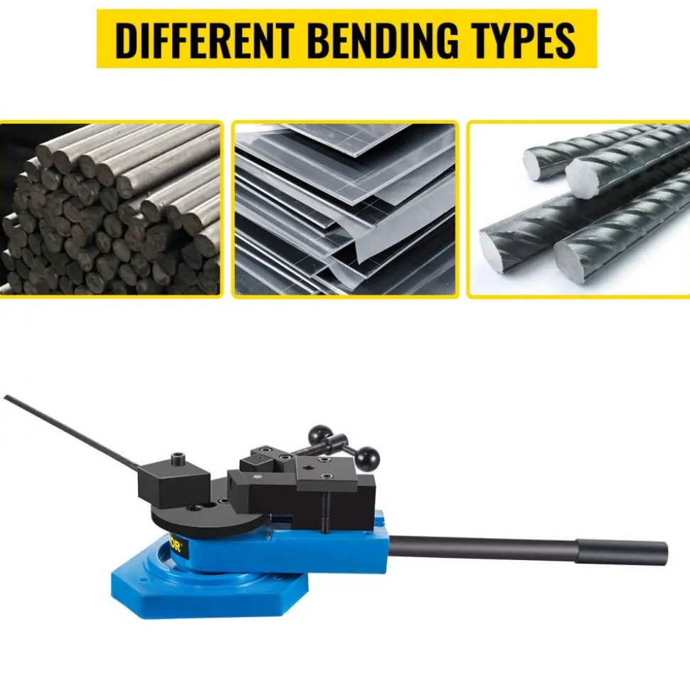 VEVOR SBG-40 Metal Scroll Bender High-Hardened Steel Scroll Bender Combination of Scroll Radius and Angle Bending Universal Metal Rod Bender For Steel Brass Cooper Aluminum