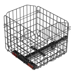 VEVOR Scooter Rear Basket, Folding Metal Wire Basket, Heavy Duty & Spacious Cargo Basket, Works with 1-inch Receiver, Compatible with Most Golden, Drive & Pride Mobility Scooter