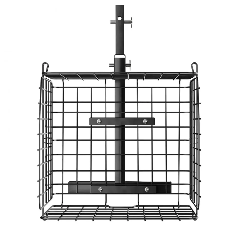 VEVOR Scooter Rear Basket, Folding Metal Wire Basket, Heavy Duty & Spacious Cargo Basket, Works with 1-inch Receiver, Compatible with Most Golden, Drive & Pride Mobility Scooter