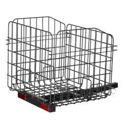 VEVOR Scooter Rear Basket, Folding Metal Wire Basket, Heavy Duty & Spacious Cargo Basket, Works with 1-inch Receiver, Compatible with Most Golden, Drive & Pride Mobility Scooter