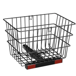 VEVOR Scooter Rear Basket, Heavy Duty Metal Wire Basket with Handle, Spacious Cargo Basket, Works with 1-inch Receiver, Compatible with Most Golden, Drive & Pride Mobility Scooter