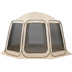 VEVOR Screen House Tent, 12 x 11 ft, 10-12 Person Pop Up Screen Tent, Portable Screened in Canopy with Carry Bag, Netting Sides, Ground Stakes, for Garden, Patio, Backyard, Outdoor Activities, Beige