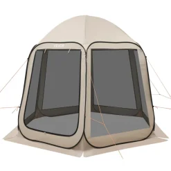 VEVOR Screen House Tent, 10 x 9.2 ft, 4-8 Person Pop Up Screen Tent, Portable Screened in Canopy with Carry Bag, Netting Sides, Ground Stakes, for Garden, Patio, Backyard, Outdoor Activities, Beige