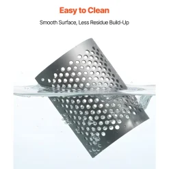 VEVOR Screen Mesh for Plastic Shredder, High-Quality Steel Durable Mesh, 0.315 in/8 mm High-Precision Aperture Screen, Compatible with Model 180 Plastic Grinder, Suitable for Small Particle Recycling