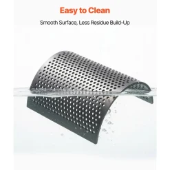 VEVOR Screen Mesh for Plastic Shredder, High-Quality Steel Durable Mesh, 0.236 in/6 mm High-Precision Aperture Screen, Compatible with Model 250 Plastic Grinder, Suitable for Micro Particle Recycling