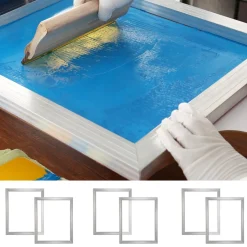 VEVOR Screen Printing Kit, 6 Pieces Aluminum Silk Screen Printing Frames, 20x24inch Silk Screen Printing Frame with 110 Count Mesh, High Tension Nylon Mesh and Sealing Tape for T-shirts DIY Printing