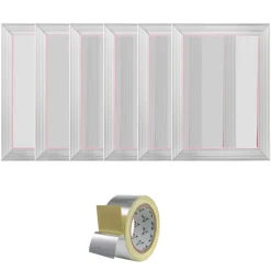 VEVOR Screen Printing Kit, 6 Pieces Aluminum Silk Screen Printing Frames, 10x14inch Silk Screen Printing Frame with 156 Count Mesh, High Tension Nylon Mesh and Sealing Tape for T-shirts DIY Printing