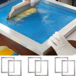 VEVOR Screen Printing Kit, 6 Pieces Aluminum Silk Screen Printing Frames, 16x20inch Silk Screen Printing Frame with 110 Count Mesh, High Tension Nylon Mesh and Sealing Tape for T-shirts DIY Printing
